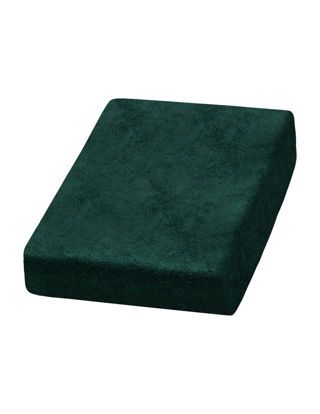 Bottle green terry cloth