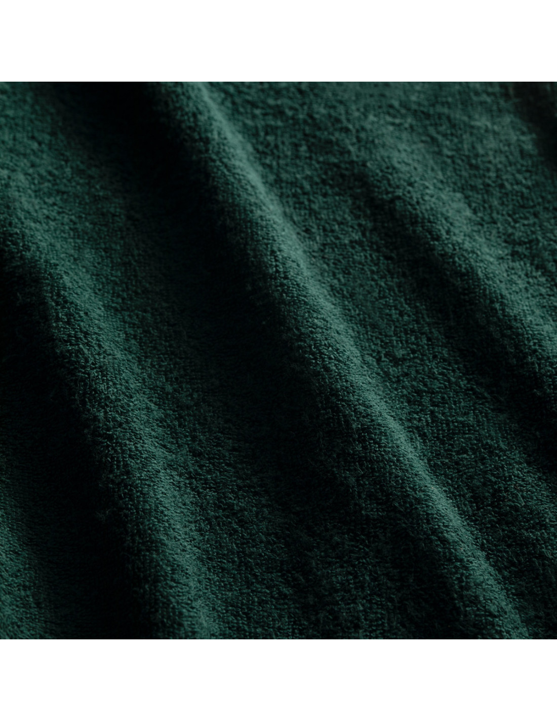 Bottle green terry cloth