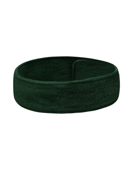 Cerchietto in spugna verde bottiglia