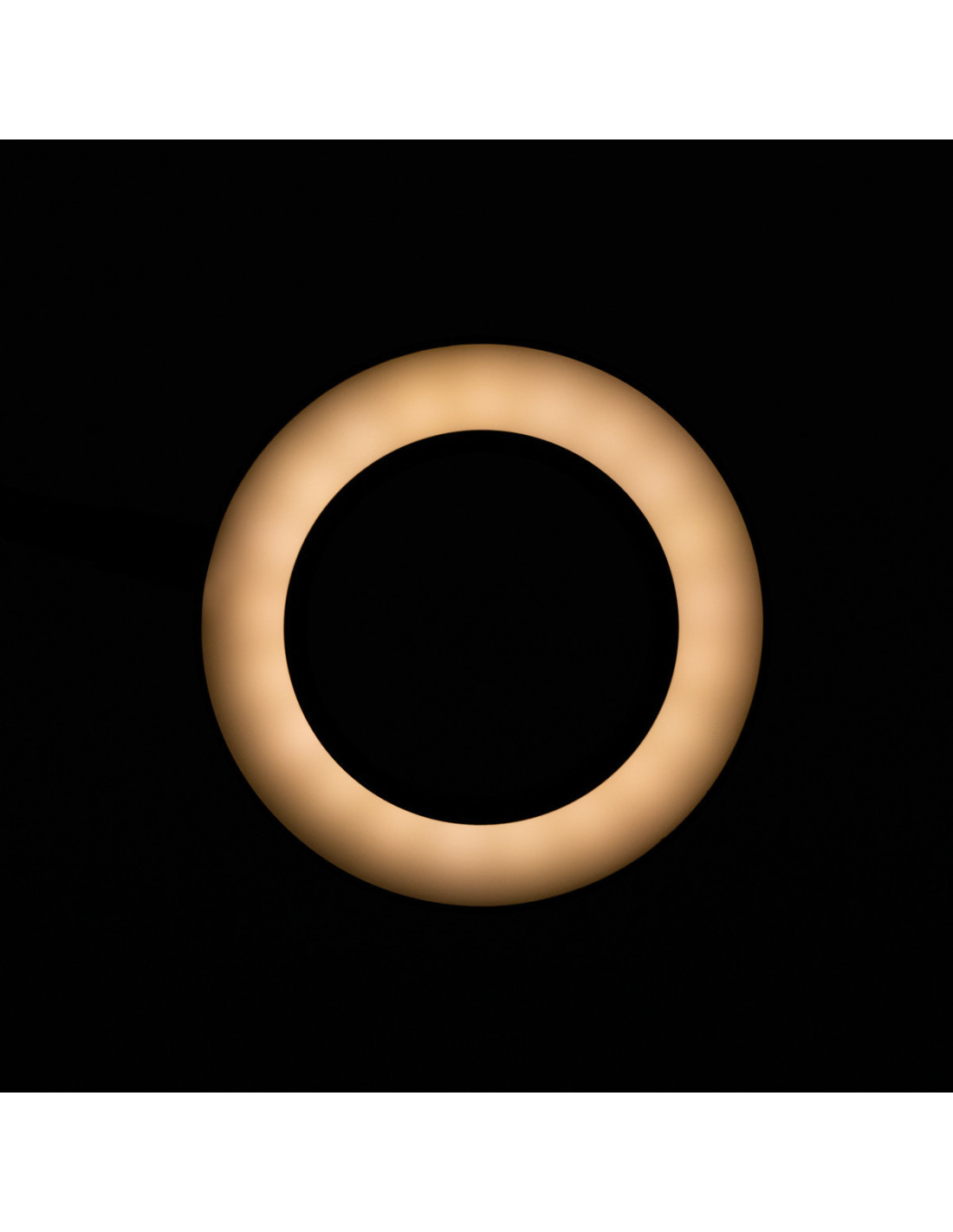 Lampka lupa led snake ring na biurko czarna 