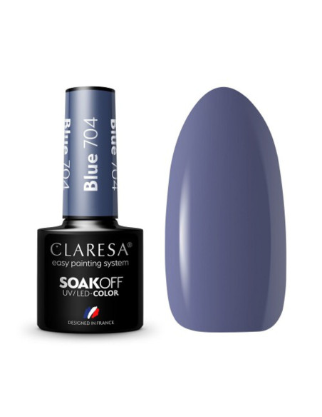 CLARESA Vernis Hybride BLEU 704 -5g 