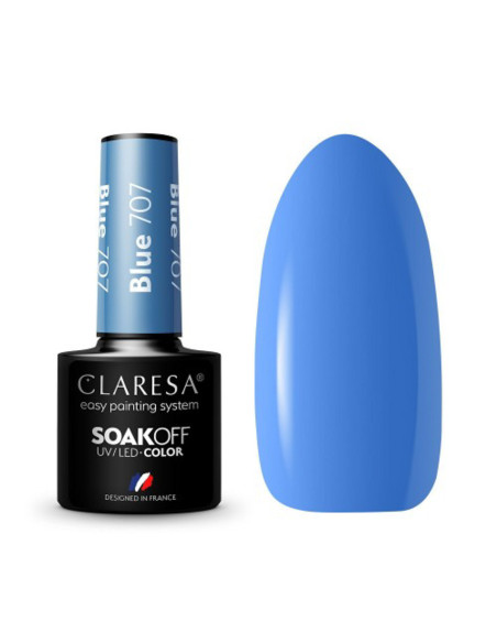 CLARESA Vernis Hybride BLEU 707 -5g 