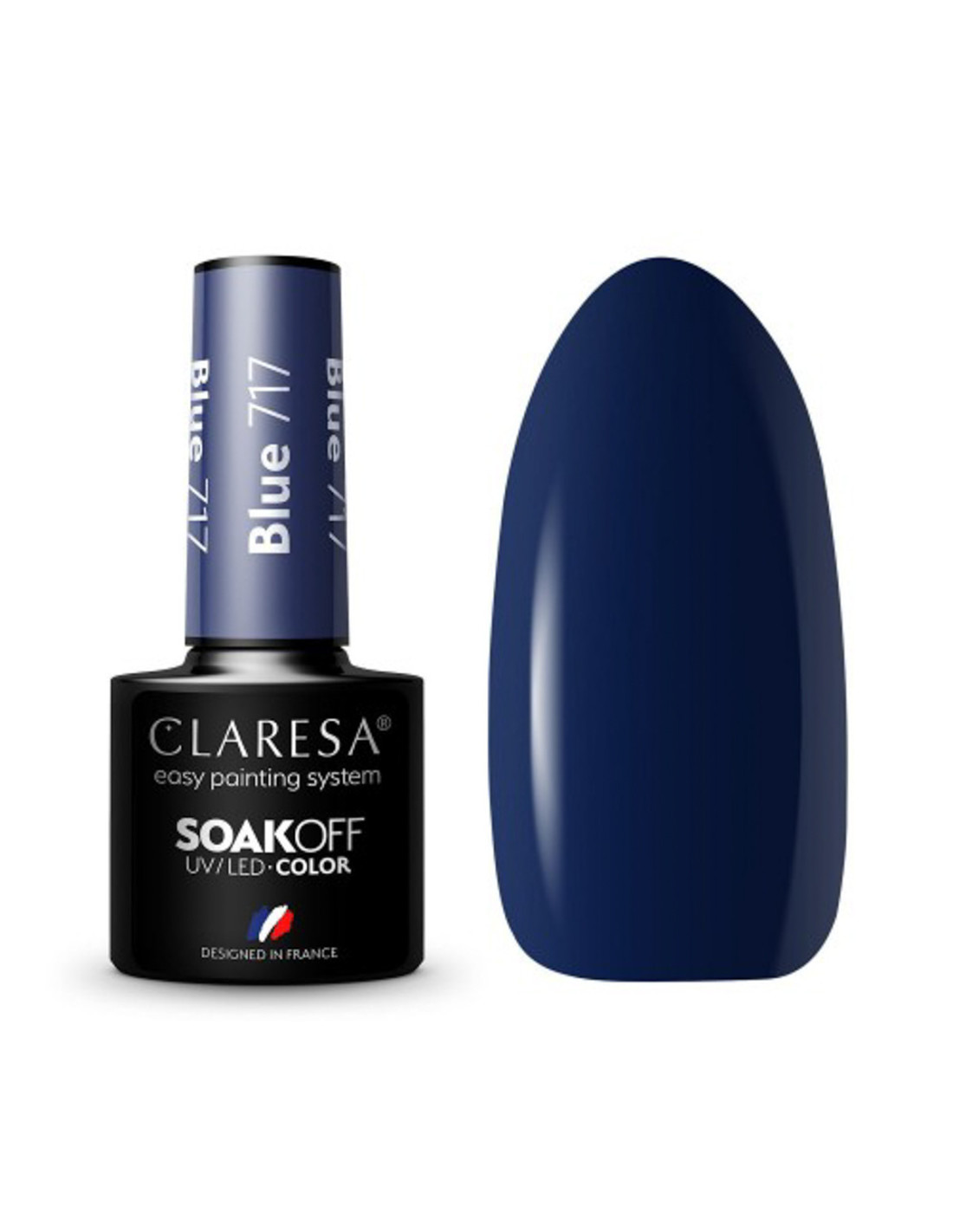 CLARESA Vernis Hybride BLEU 717 -5g 