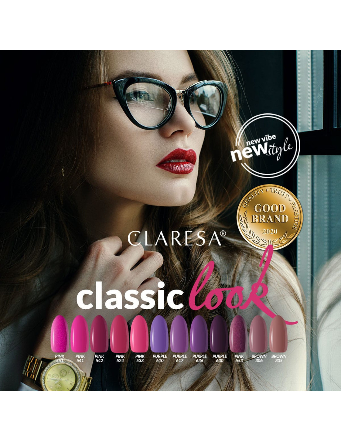 CLARESA BROWN 306 vernis hybride -5g 