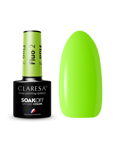 CLARESA barniz híbrido FLUO 2 -5g