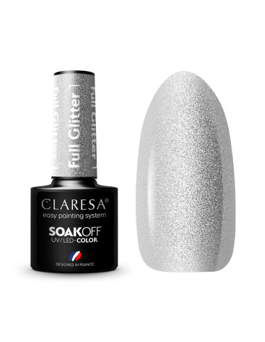 CLARESA Hybrid Nail Polish FULL GLITTER 1 -5g 