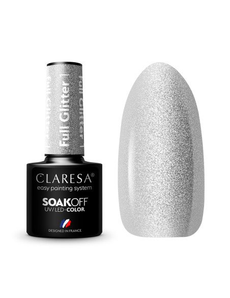 CLARESA Hybrid Nail Polish FULL GLITTER 1 -5g 