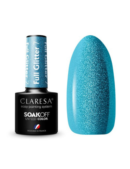 CLARESA FULL GLITTER Hybrid-Nagellack 7 -5g 