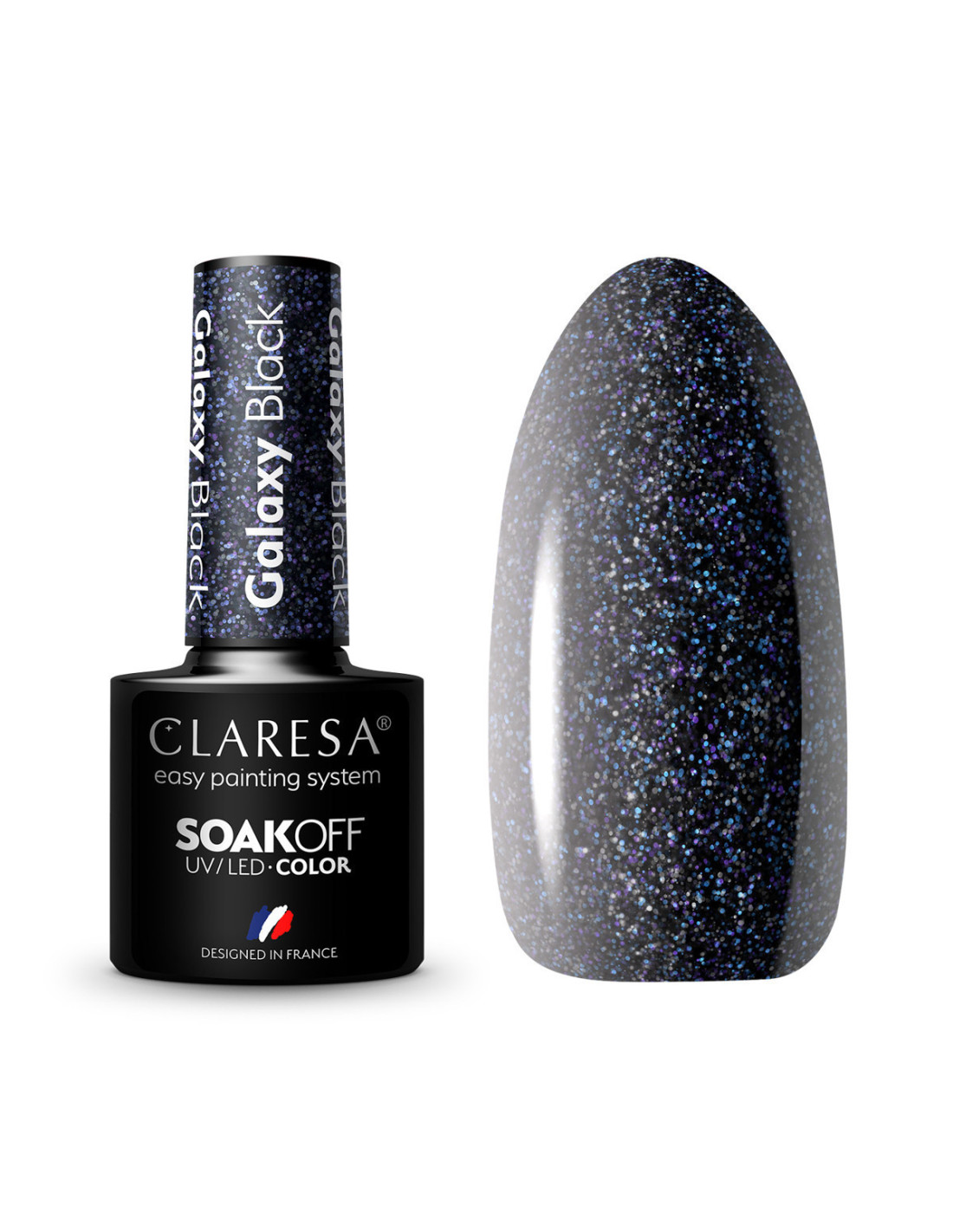 CLARESA Galaxy Black Gel Polish 5g 