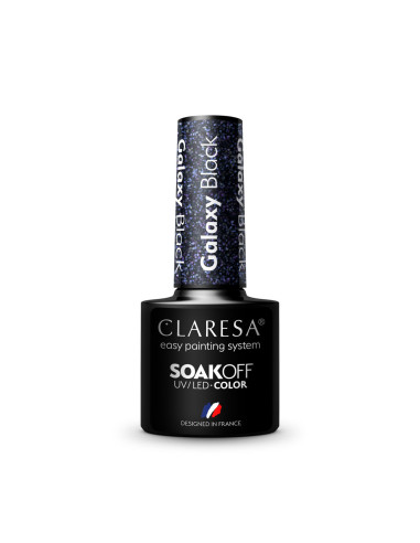 CLARESA Galaxy Black Gel-Nagellack, 5 g 