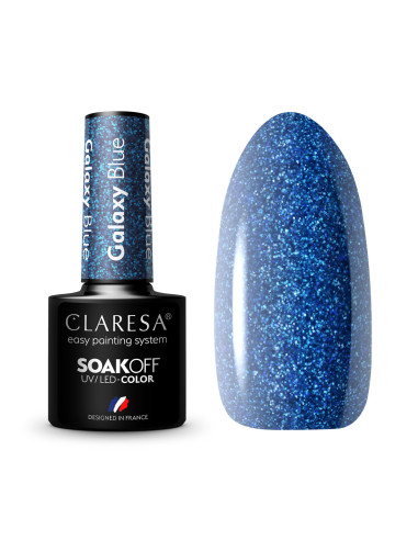 CLARESA Gel vernis Galaxy Bleu 5g
