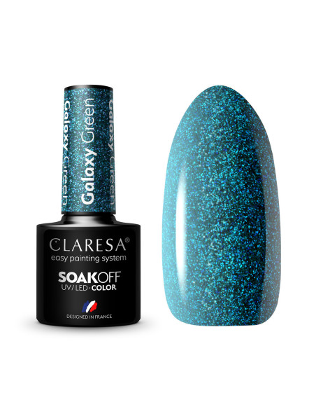 CLARESA Lakier hybrydowy Galaxy Green 5g 