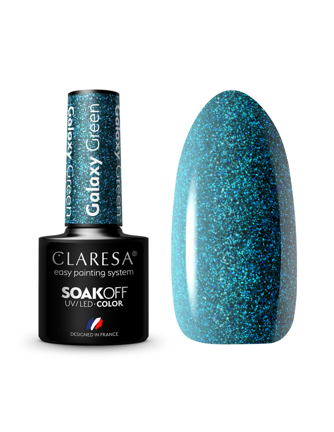 CLARESA Lakier hybrydowy Galaxy Green 5g 