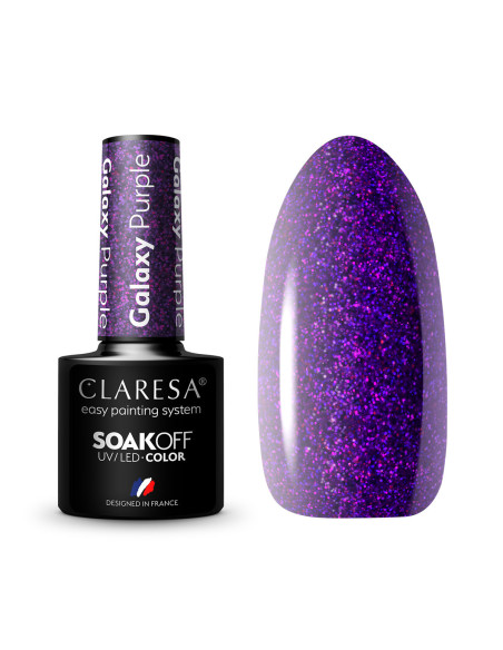 CLARESA Esmalte en Gel Púrpura Galaxia 5g