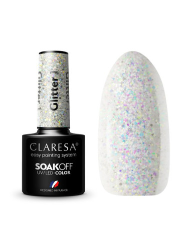 CLARESA Smalto ibrido GLITTER 1 -5g