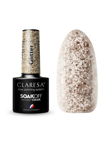CLARESA Smalto ibrido GLITTER 3 -5g