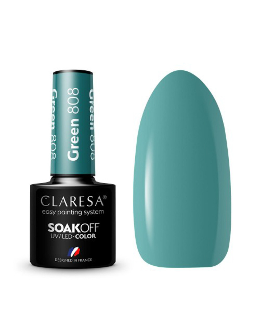 CLARESA Hybrid Varnish GREEN 808 -5g 