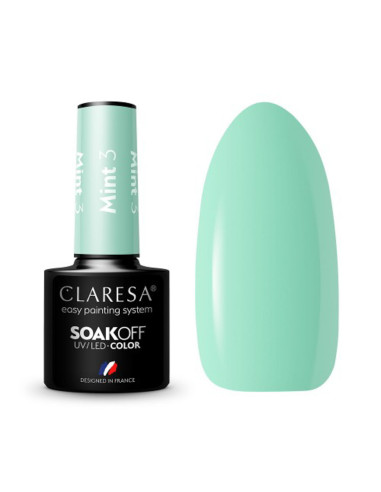 CLARESA MINT 3 esmalte de uñas híbrido -5g