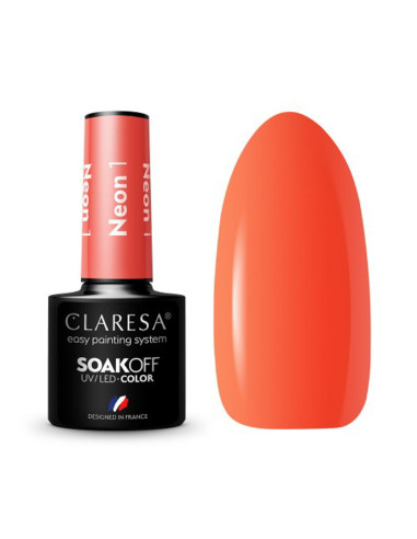 CLARESA Hybrid Nail Polish NEON 1 -5g 