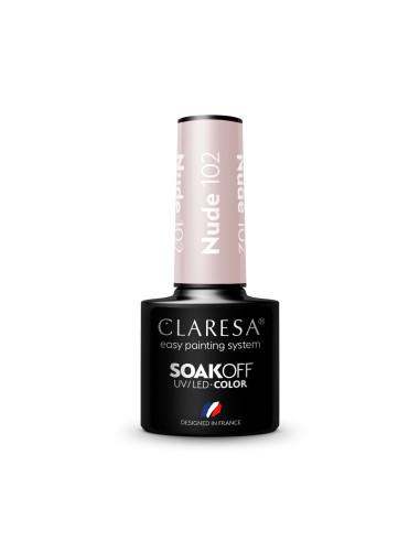 CLARESA Hybrid Nail Polish NUDE 102 -5g 