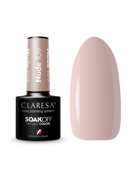 CLARESA Esmalte de uñas híbrido NUDE 109 -5g