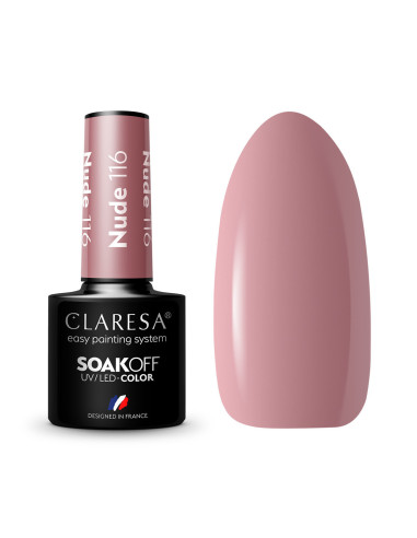 CLARESA Vernis à ongles hybride NUDE 116 -5g