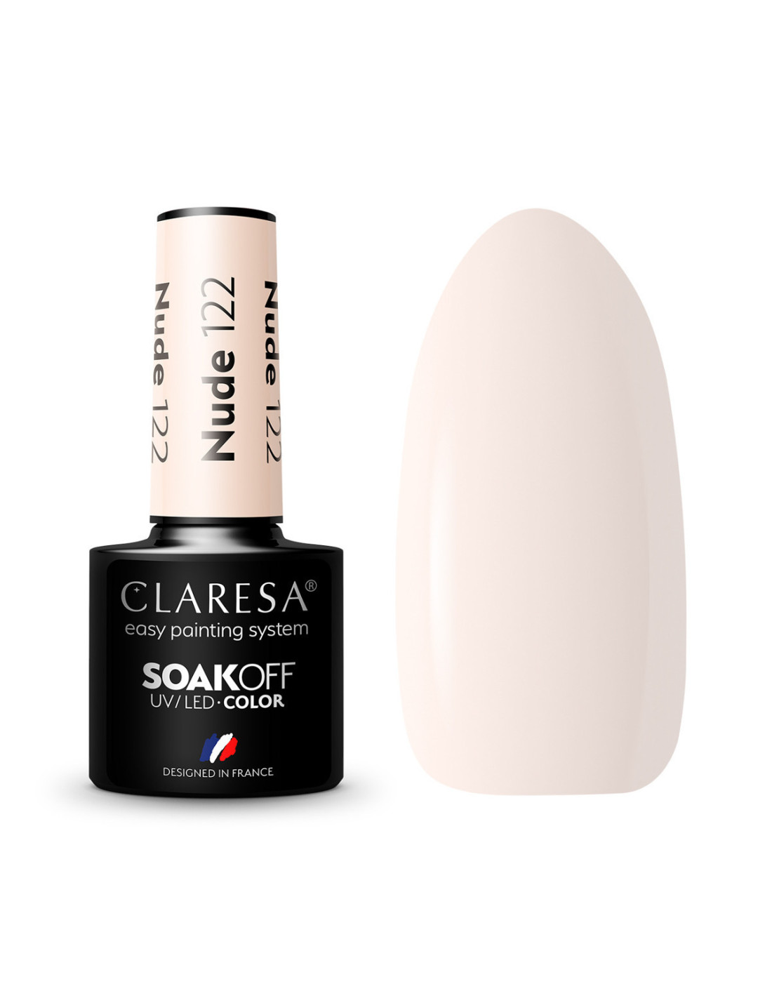 CLARESA Esmalte de uñas híbrido NUDE 122 -5g