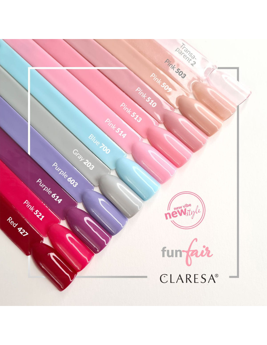CLARESA Lakier hybrydowy PINK 510 -5g 