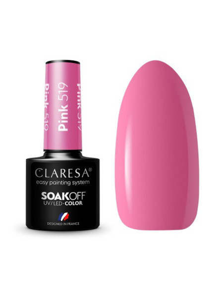 CLARESA Vernis Hybride ROSE 519 -5g 