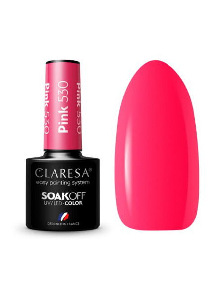 CLARESA Hybrid-Nagellack PINK 530 -5g 
