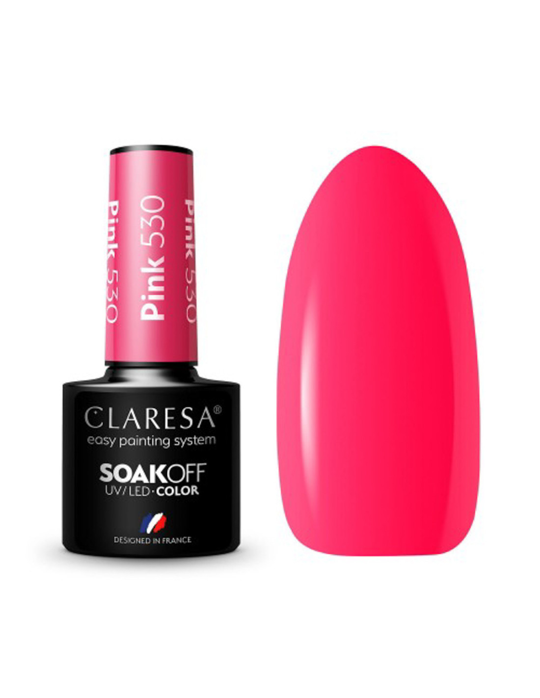 CLARESA Vernis Hybride ROSE 530 -5g 