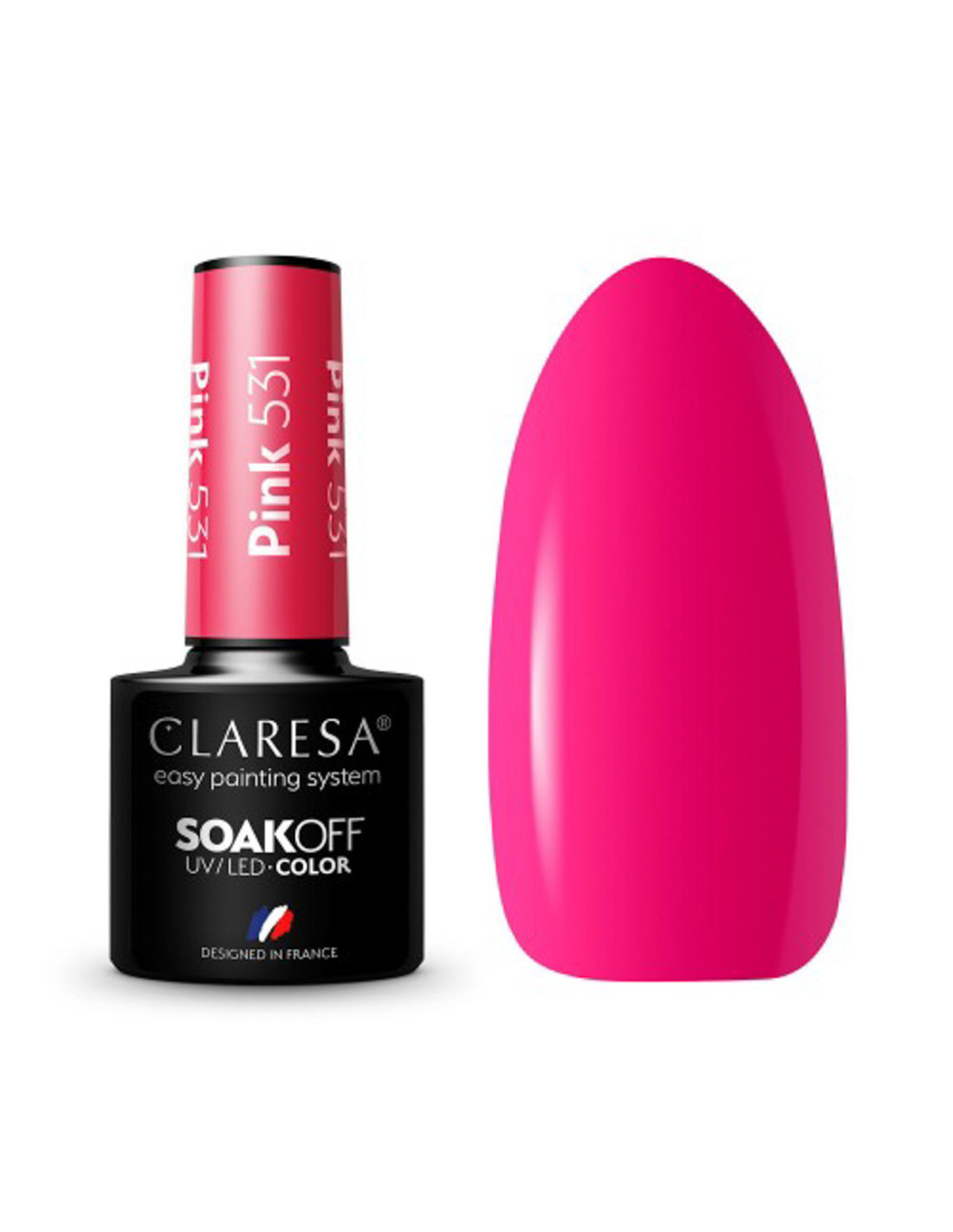 CLARESA Hybrid-Nagellack PINK 531 -5g 