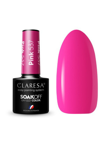 CLARESA Lakier hybrydowy PINK 537 -5g