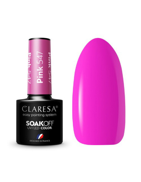 CLARESA Hybrid Nail Polish PINK 547 -5g 