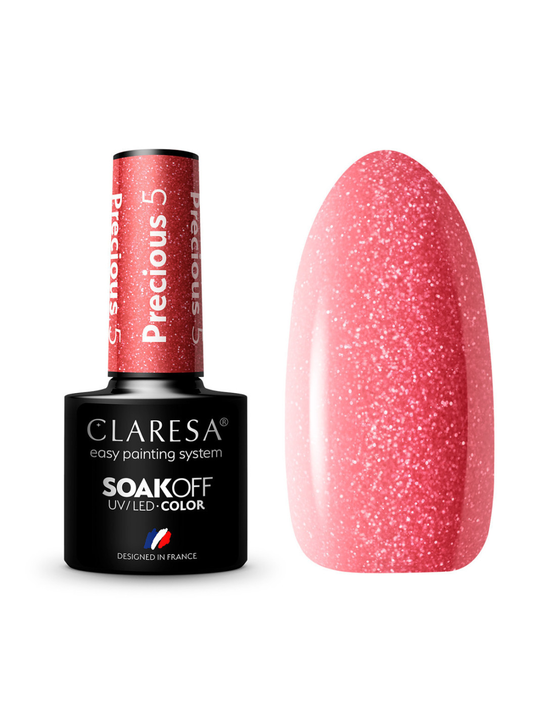 CLARESA Precious PS5 Hybrid-Nagellack, 5 ml 