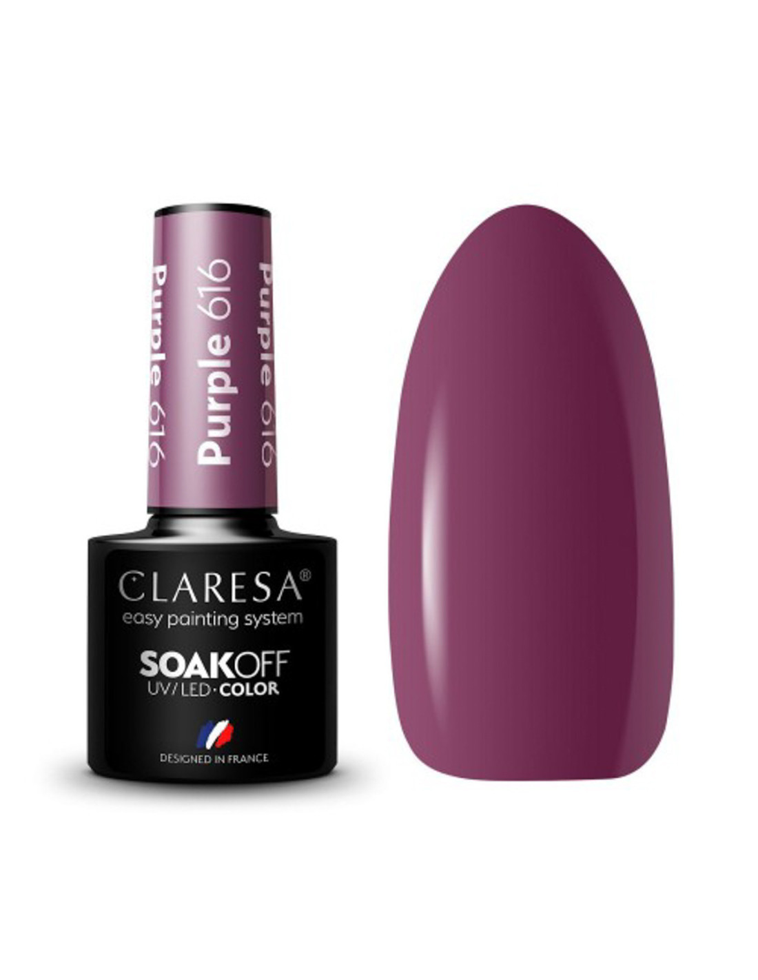 CLARESA Barniz Híbrido MORADO 616 -5g