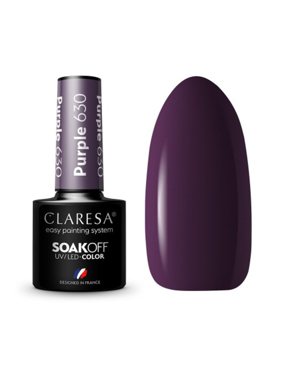 CLARESA Vernis Hybride VIOLET 630 -5g 