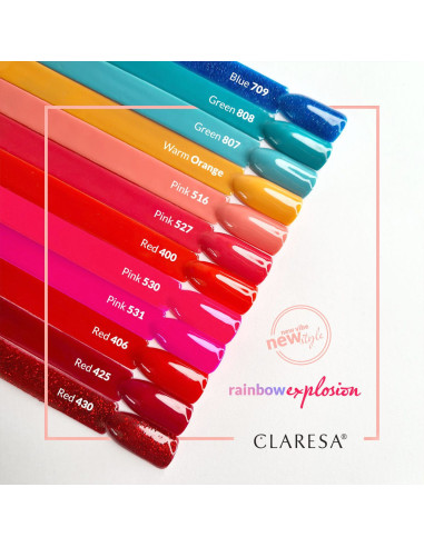 CLARESA Lakier hybrydowy RED 430 -5g