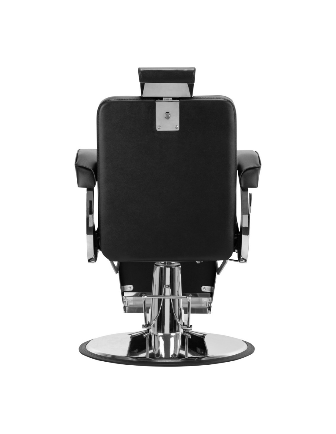 Diamond Steel Black Barber chair – Professional Minimalism & Ultimate Comfort 