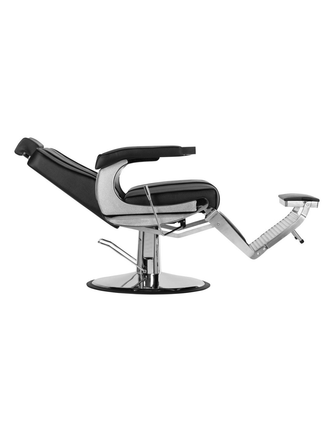 Diamond Steel Black Barberstuhl – Professioneller Minimalismus & ultimativer Komfort 