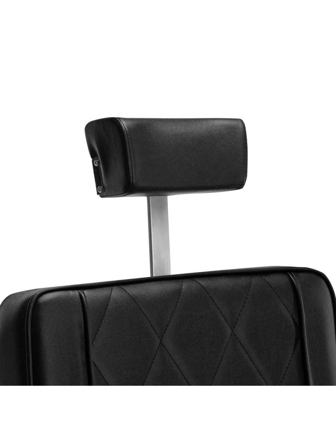 Sillón de barbero negra de acero Diamond: minimalismo profesional y máxima comodidad 