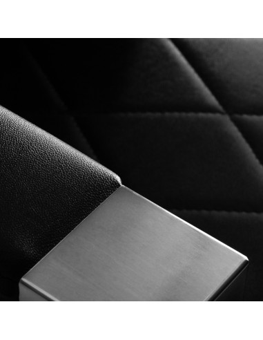 Fotel barberski Diamond Steel Black – profesjonalny minimalizm i najwyższy komfort 
