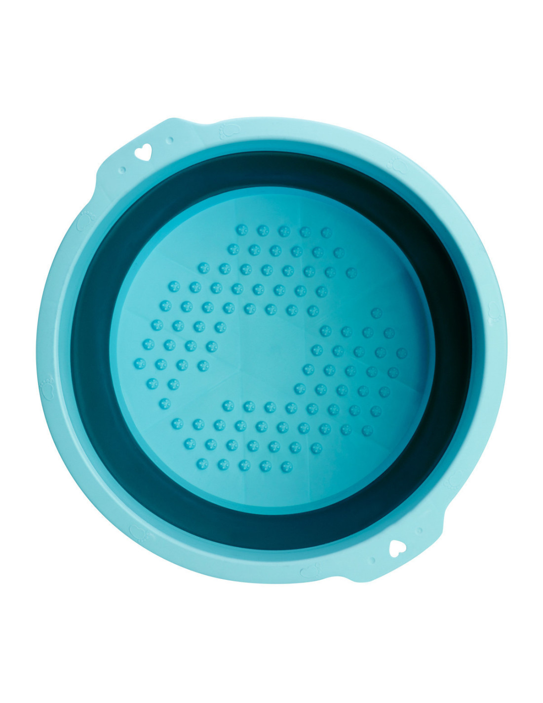 Cuenco de pedicura plegable azul