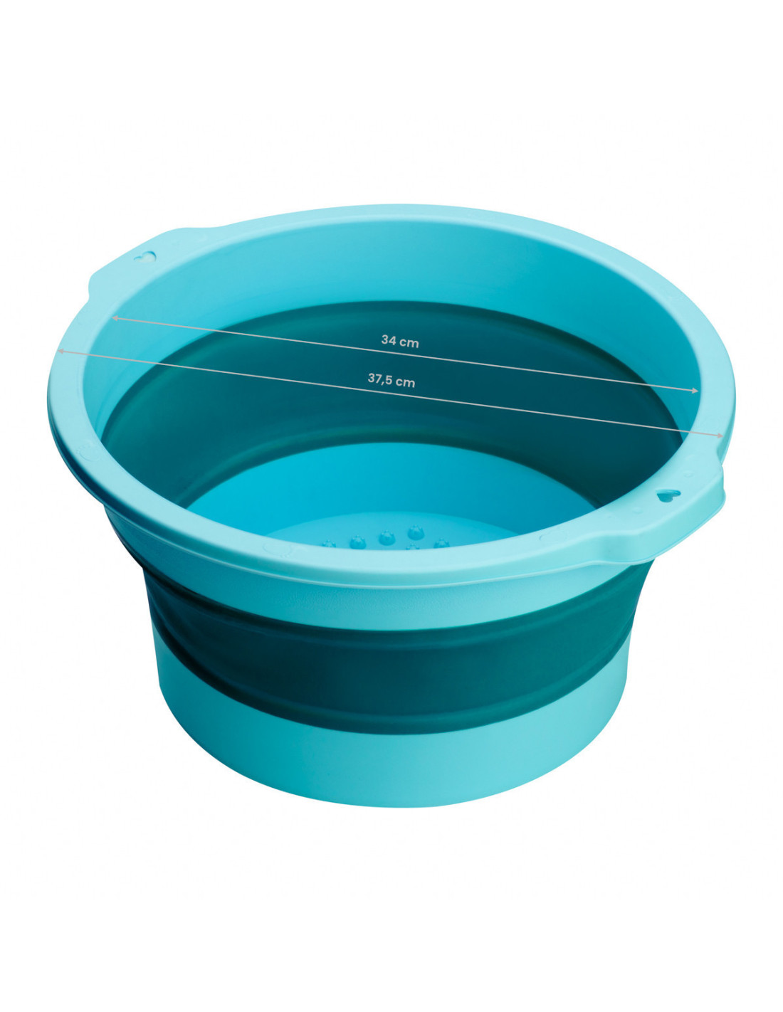 Bol de pédicure pliable bleu 