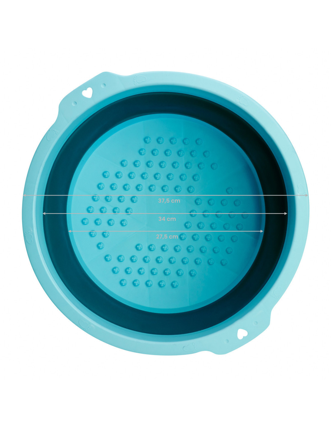 Miska do pedicure składana niebieska 