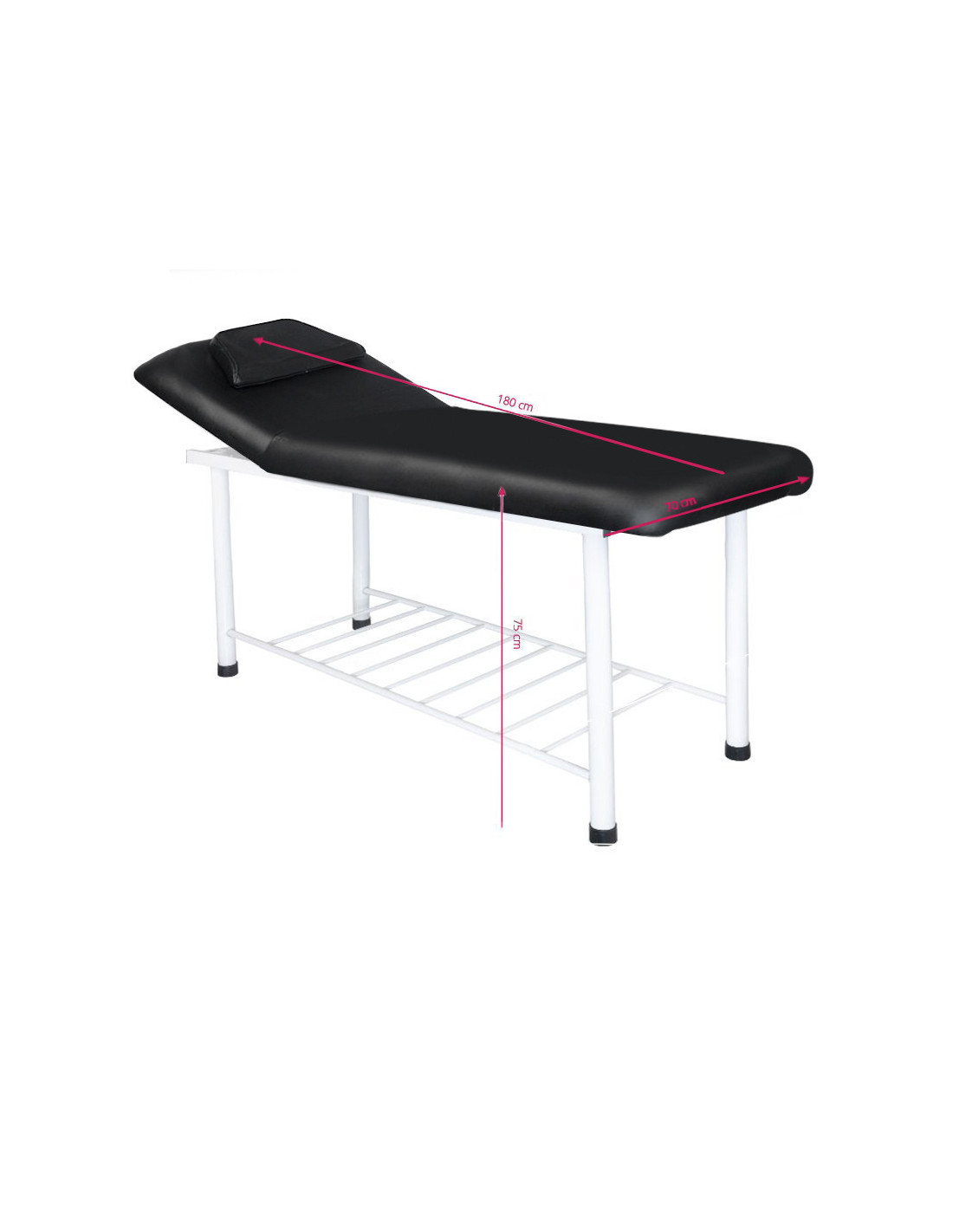 812 Basic Black Massage Sofa