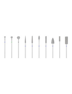 Kits d'Embouts Ponceuse à Ongles diamantées 10 pcs.