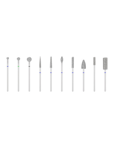 Diamond burr set 10 pcs.