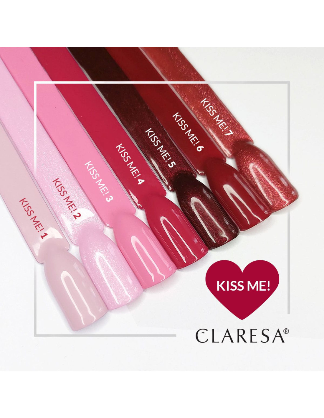 CLARESA Kiss Me! Hybrid Nail Polish 3 -5g 