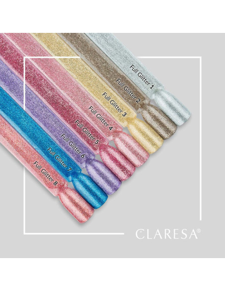Smalto ibrido CLARESA FULL GLITTER 8 -5g